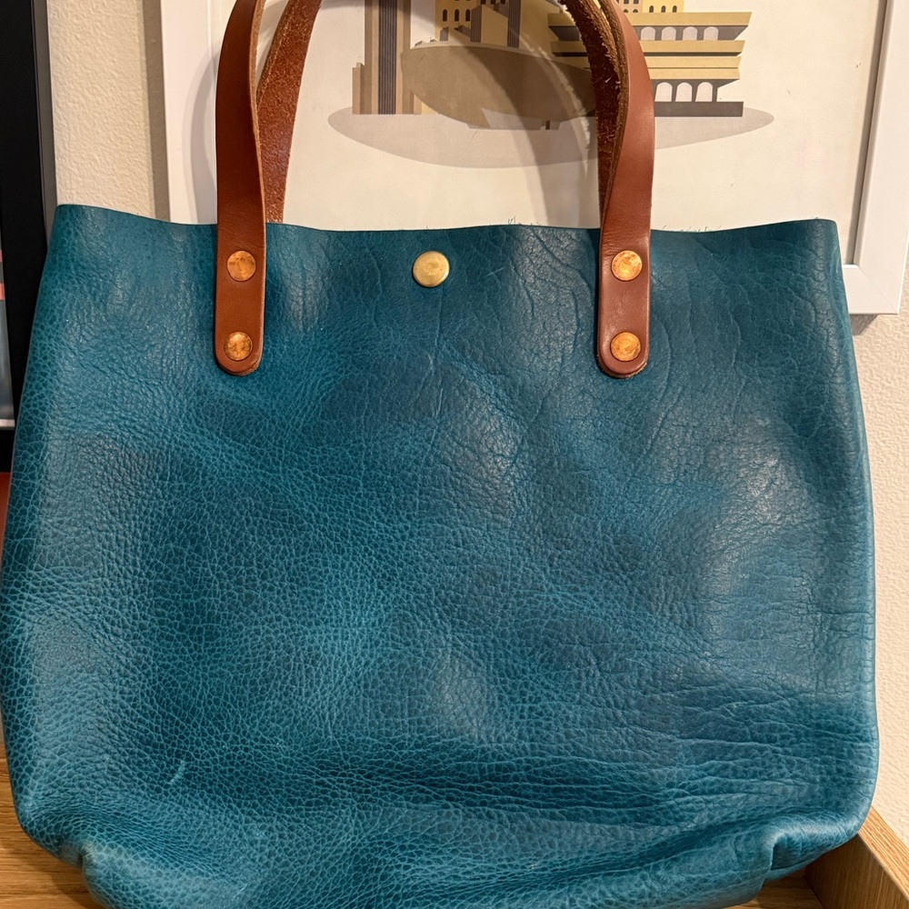 EUC KMM Petrol Blue Bison Mini Tote NO STRAP